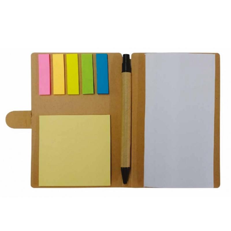 A6 Size Eco Notebook With Sticky Notes